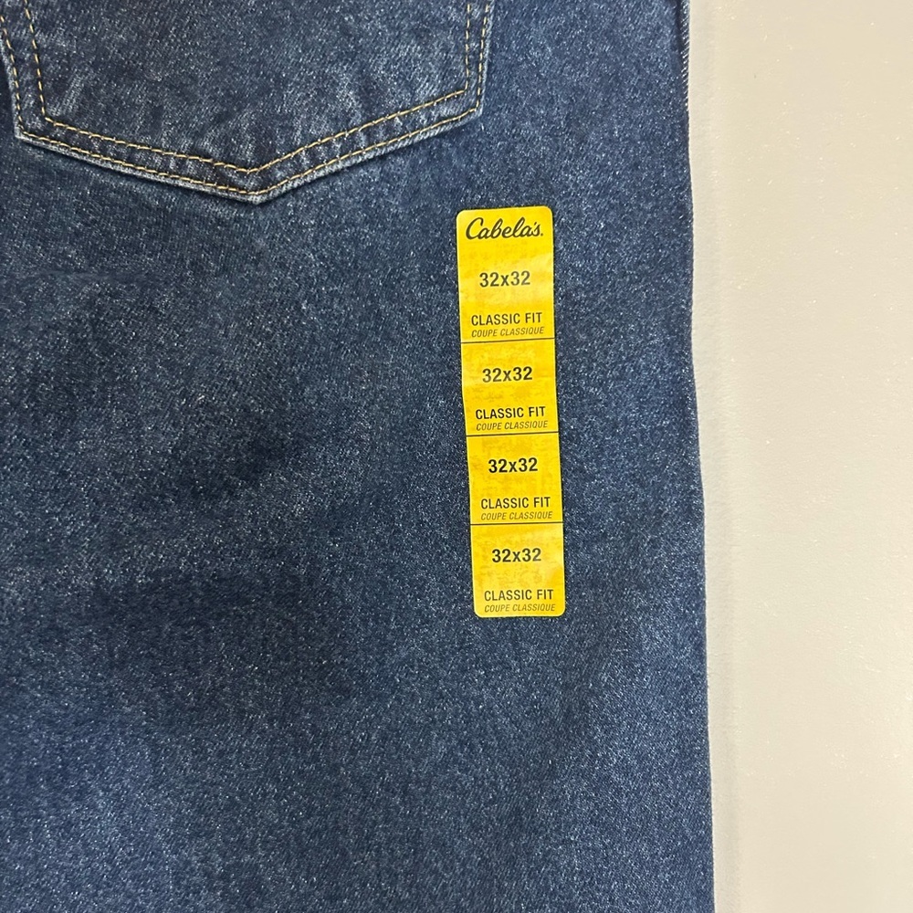 NWT Cabela’s Men's Classic Fit Blue Jeans, Size 32x32 - Picture 7 of 7